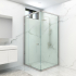 6mm Corner Semi Framed Shower Screens, L Shape, Pivot Door