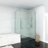 6mm Corner Semi Framed Shower Screens, L Shape, Pivot Door