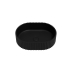 480*345*140mm Matte Black Ellips Fluted Solid Surface Above Counter Basin 32mm Waste