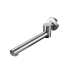 Pentro Brushed Nickel  Swivel Round Bath Spout