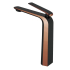 Esperia Solid Brass Matt Black & Rose Gold Tall Basin Mixer