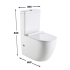 Matte White Two-piece toilet P-trap: 180mm S-tarp with plastic variable pipe