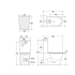 660×390×835mm Binli Agena Toilet Suite