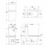 600*390*805mm Rocca Tornado Rimless Toilet Suite